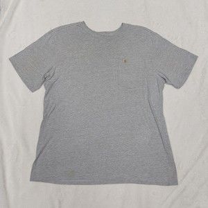 Carhartt Relaxed Fit Gray Short Sleeve Workwear Pocket T-Shirt Men's Size Large
